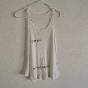 Brandy Melville “I love you to the moon and back” tank top